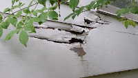 Duffield unfinished exterior work