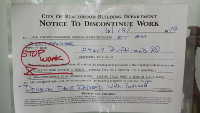 City of Beachwood Stop Work Order